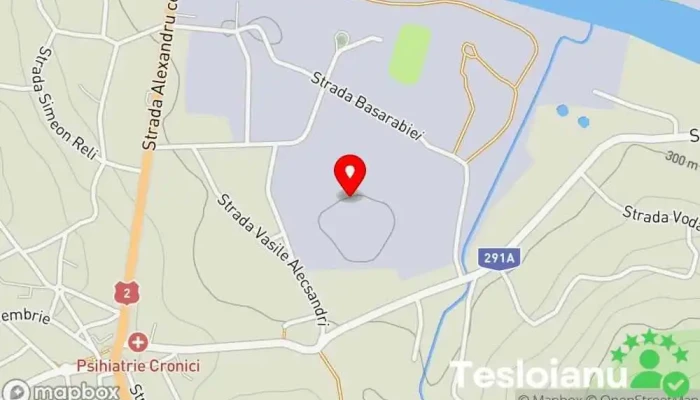 hartă a Zona industriala Siret  în Siret